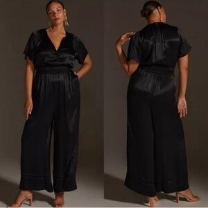 Anthropologie The Somerset Jumpsuit in Black 1X